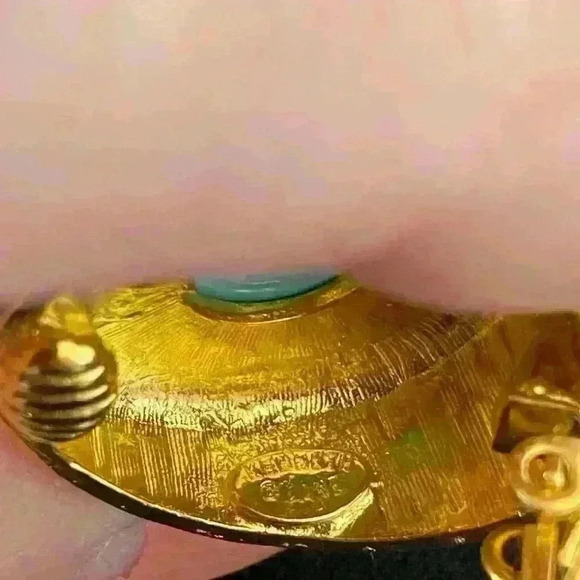 Kenneth Jay Lane KJL Vintage 90's Quality Costume Jewelry Earrings - Picture 3 of 4